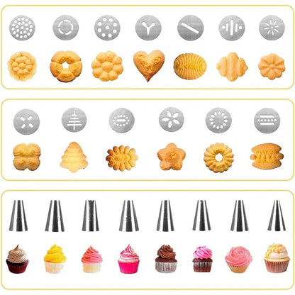 BiscottiPress™ – La presse à biscuits en inox pour des sablés parfaits à la maison