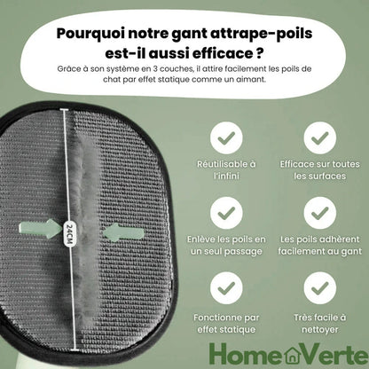 PetGlove™ – Le gant magique anti-poils et massage pour animaux