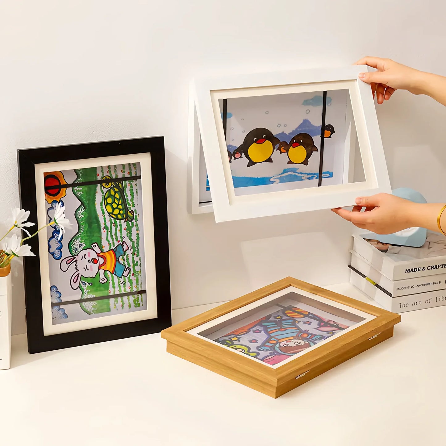 MemoryFrame™ – Le cadre magnétique qui valorise les dessins de vos enfants